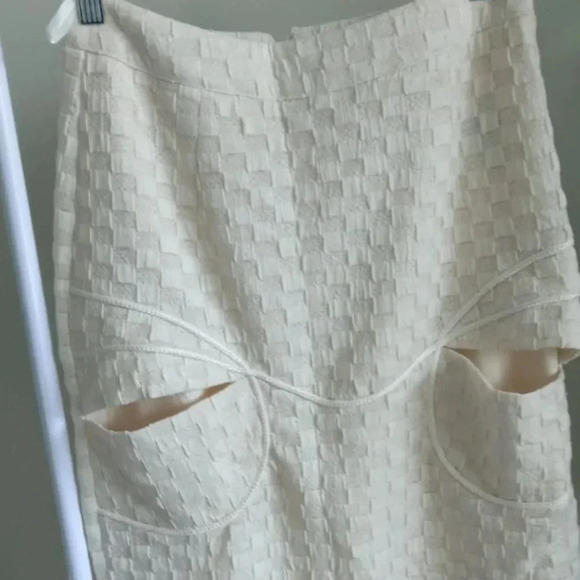 Anno Mundi Checkered Texture Micro Mermaid Maxi Skirt - Picture 6 of 9